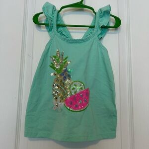 Isaac Mizrahi Girls Sequin Fruit Tank Top
